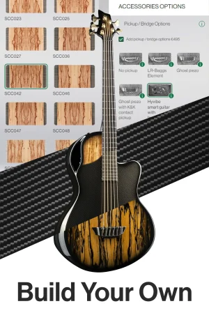 emerald guitars balor 5 string bass acoustic guitar