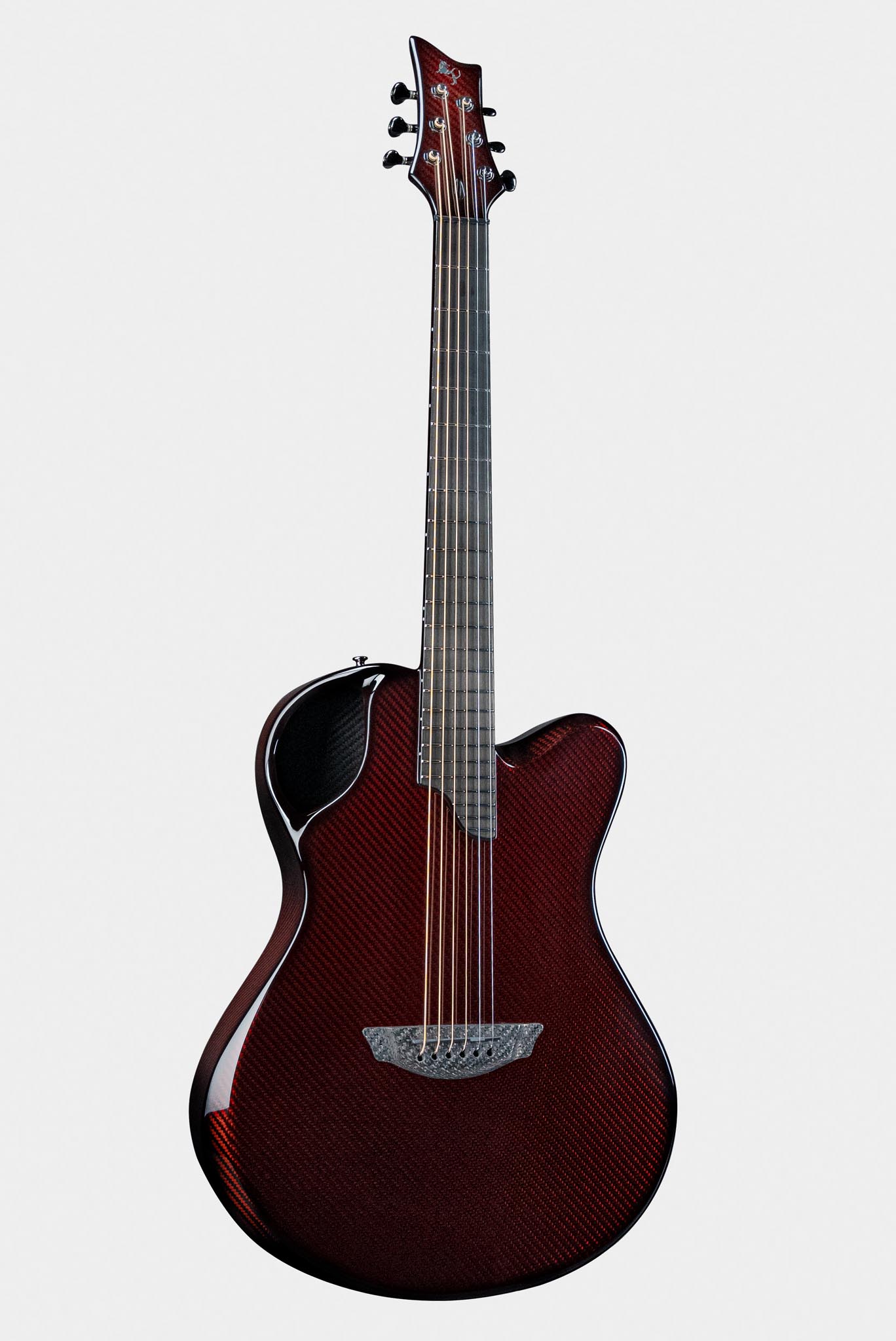 Emerald Guitars X20 carbon fiber guitar in radiant red