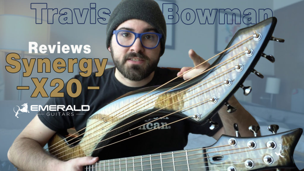 Travis Bowman playing the Synergy X20 Harp Guitar by Emerald Guitars