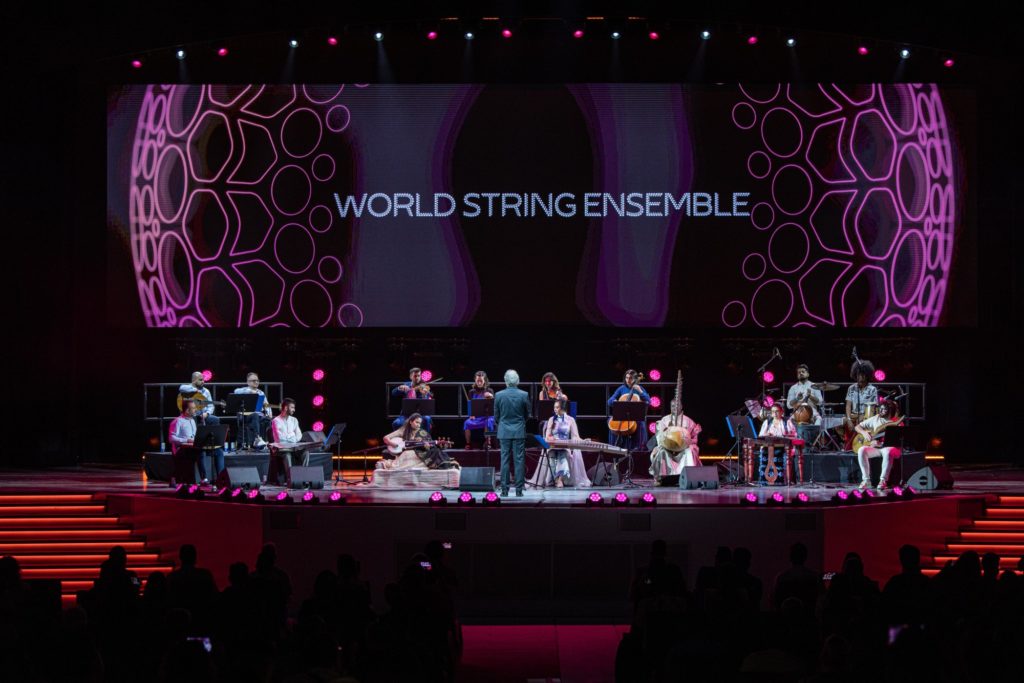 World String Ensemble perform at Dubai Millennium Amphitheatre m55997