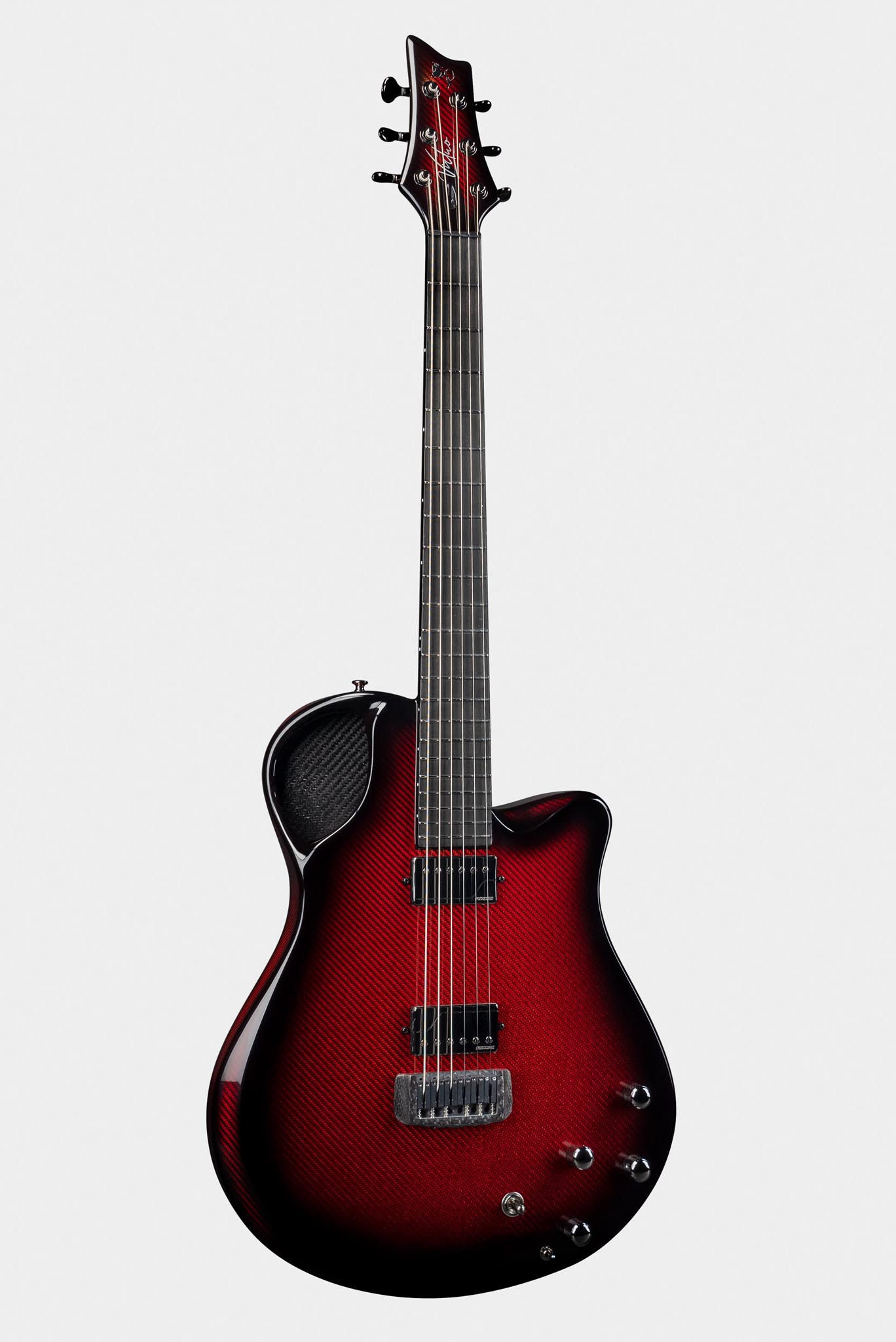 Virtuo Guitar with Red-Black Fade Finish