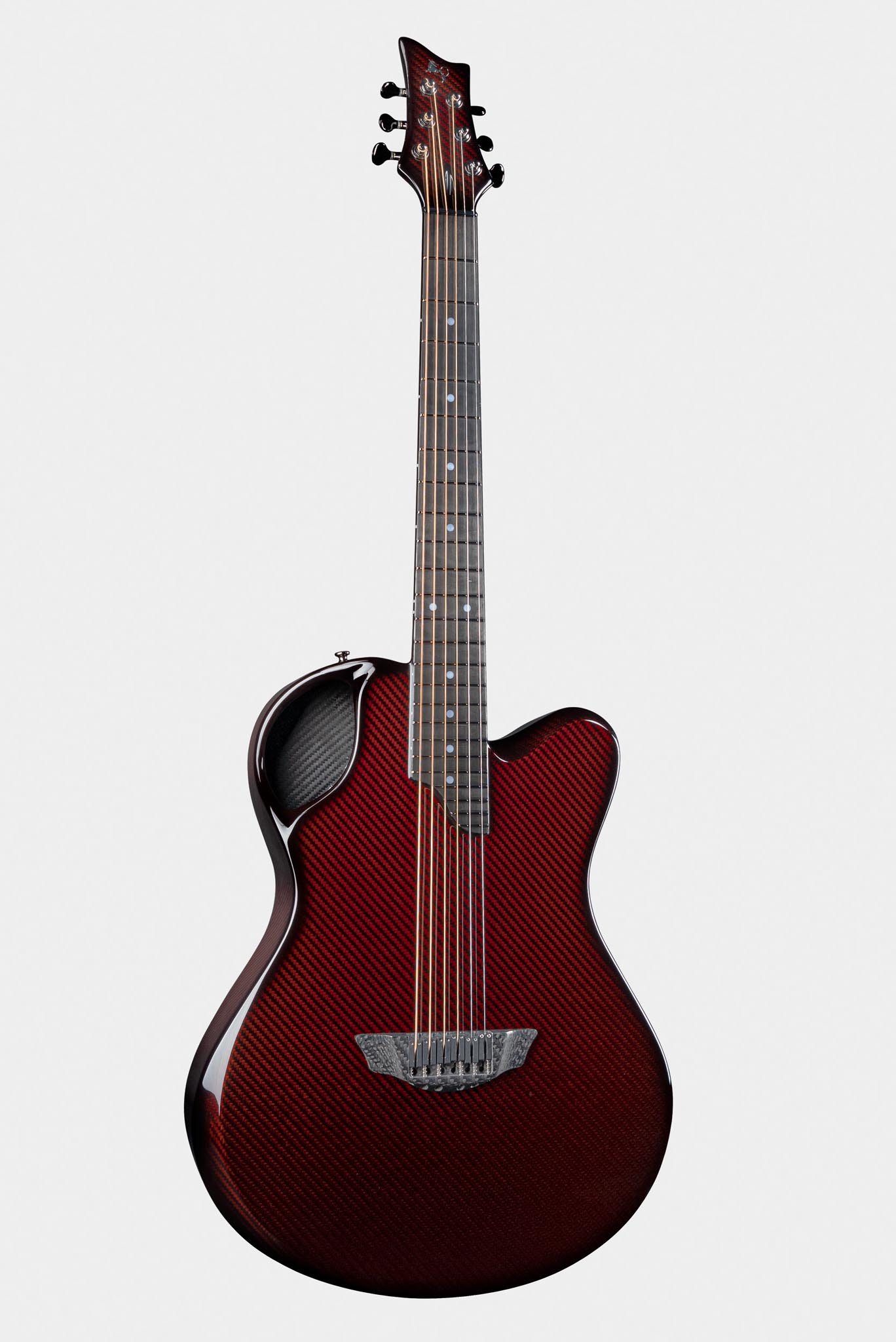 Emerald X20 Carbon Fiber Guitar in Red Finish