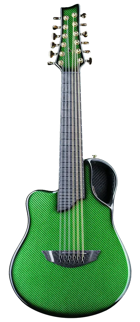 Amicus lefty 12 string guitar carbon fiber