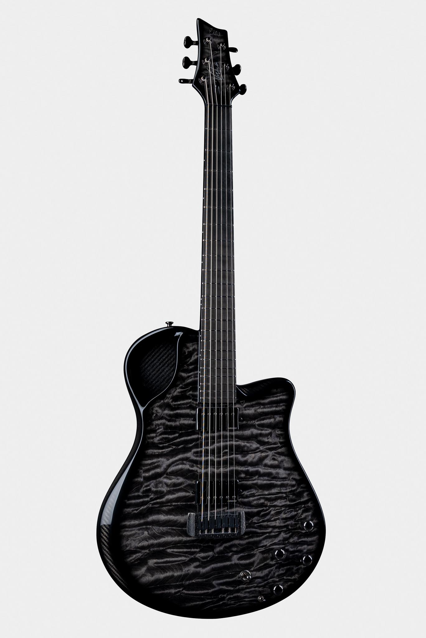 Black Emerald Virtuo Guitar with Unique Marble Finish