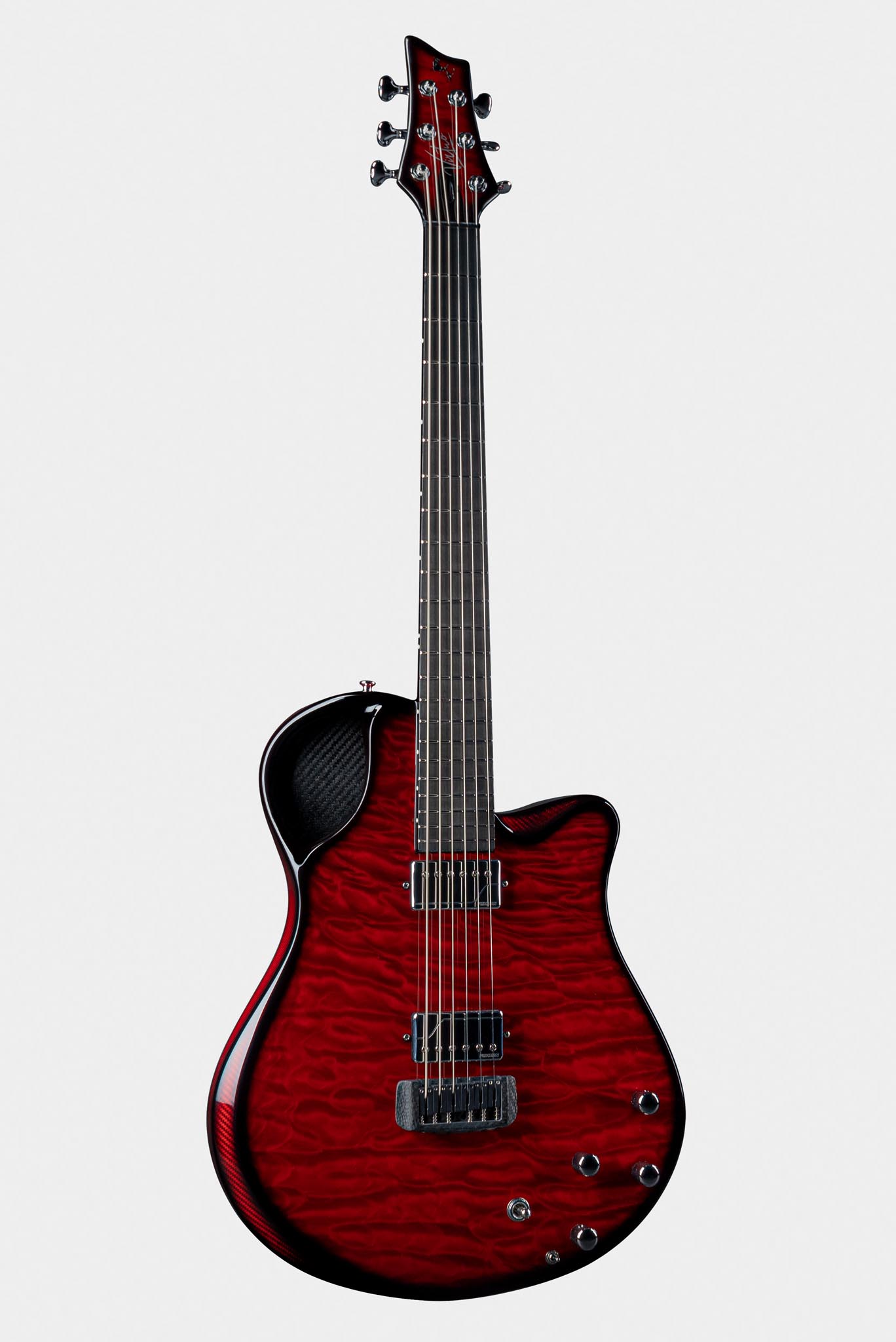 Vibrant Red Emerald Virtuo Guitar