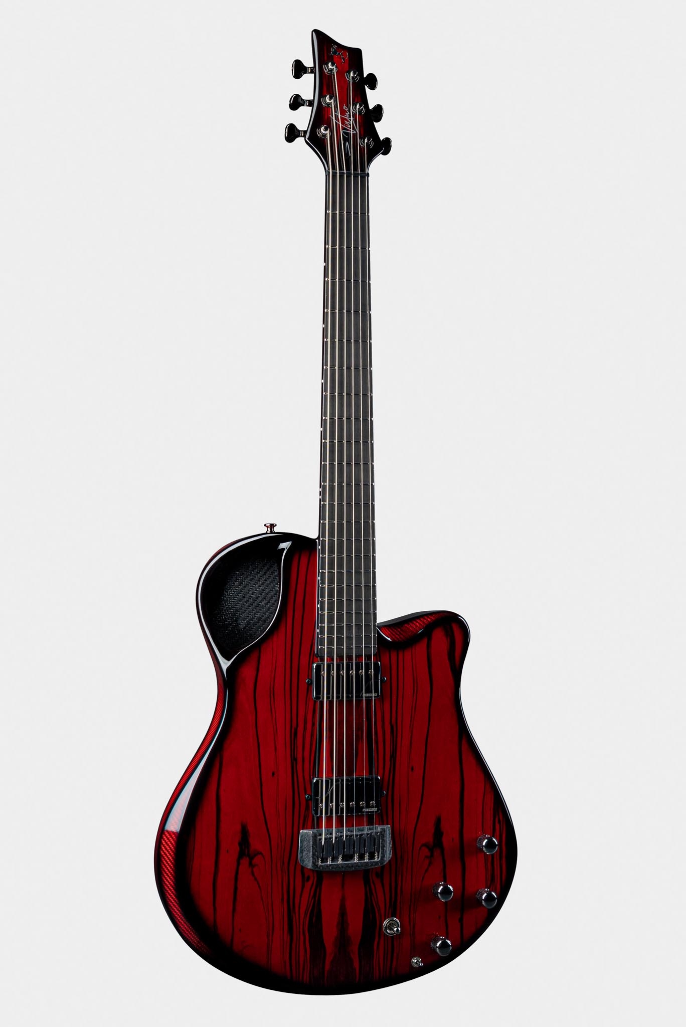 red electric guitar