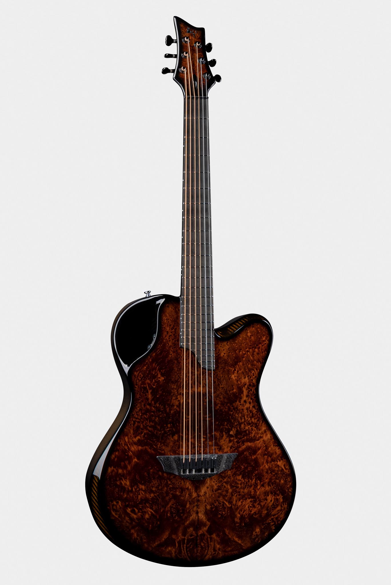Emerald X20 Carbon Fiber Guitar in Redwood Burl