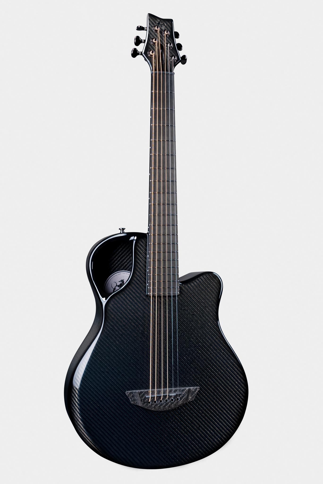 Emerald X7 Carbon Fiber Guitar in Black