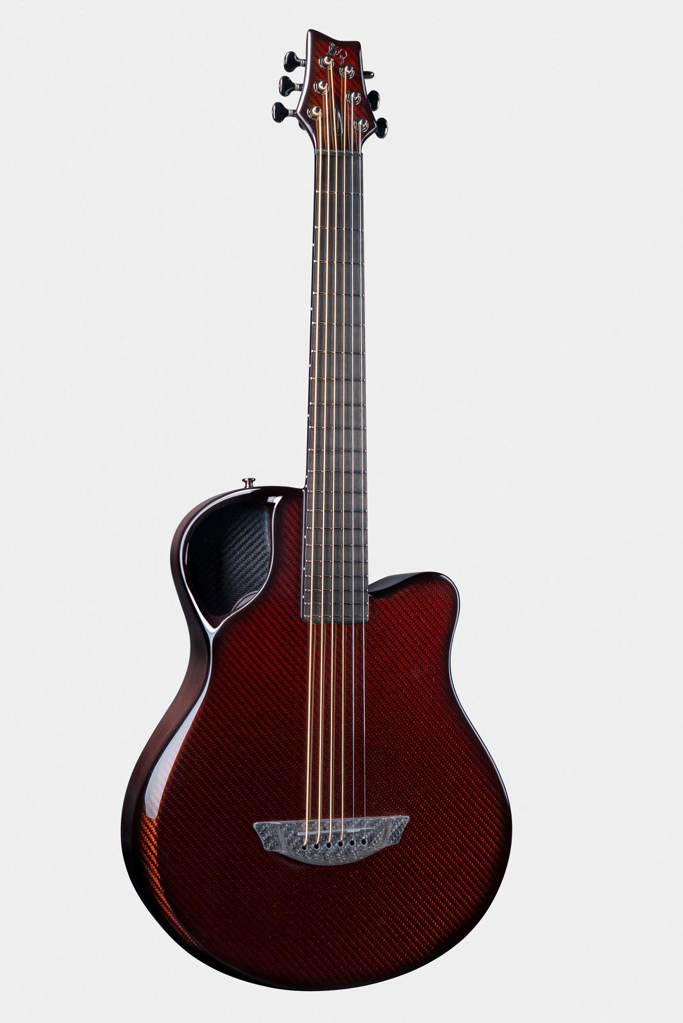 Emerald X7 Carbon Fiber Guitar in Red