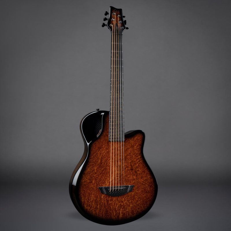 (S) X7 Redwood Burl (Ele,Rings) - Emerald Guitar carbon fiber
