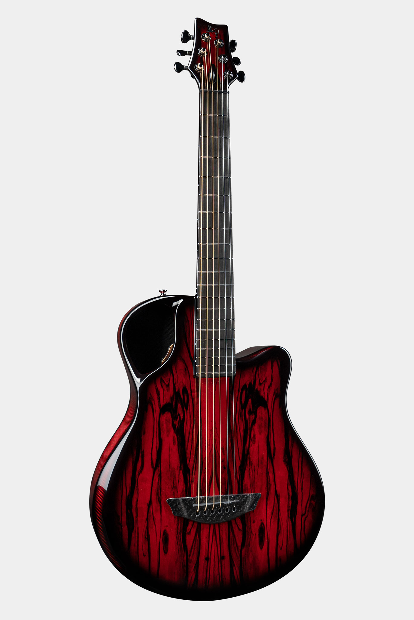 Emerald X7 Carbon Fiber Guitar in Vibrant Red Ebony