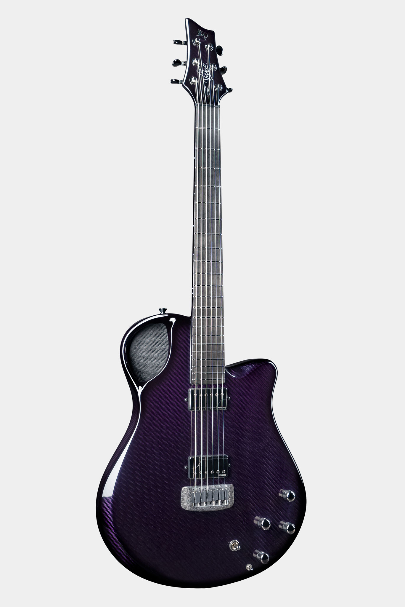 Emerald Virtuo Carbon Fiber Guitar in Purple