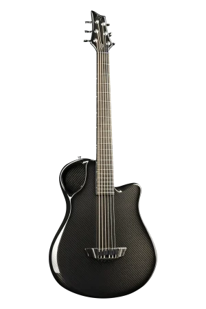 Emerald Guitars X10 Slimline Black with GraphTech Ghost Piezo Pickup