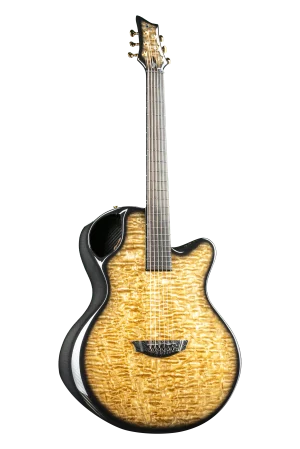Carbon fiber guitar with Tamo Ash veneer and detailed finish