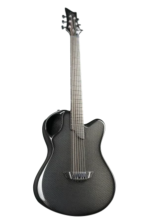 X20 Black guitar profile with carbon fiber texture