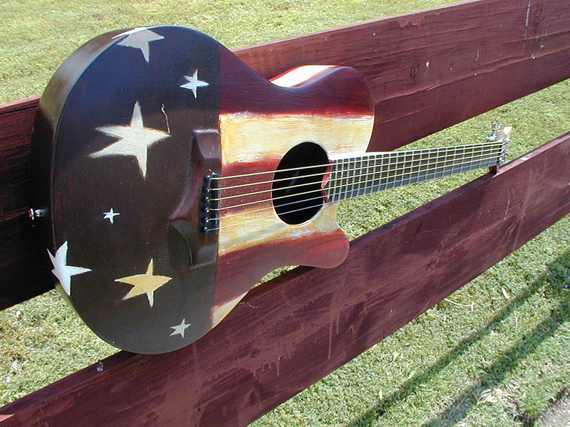 Stars and stripes guitar - Oliver Jeffers