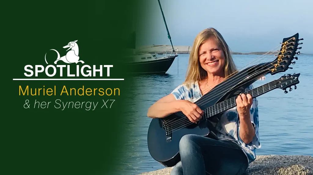 Muriel Anderson and her Emerald synergy X7