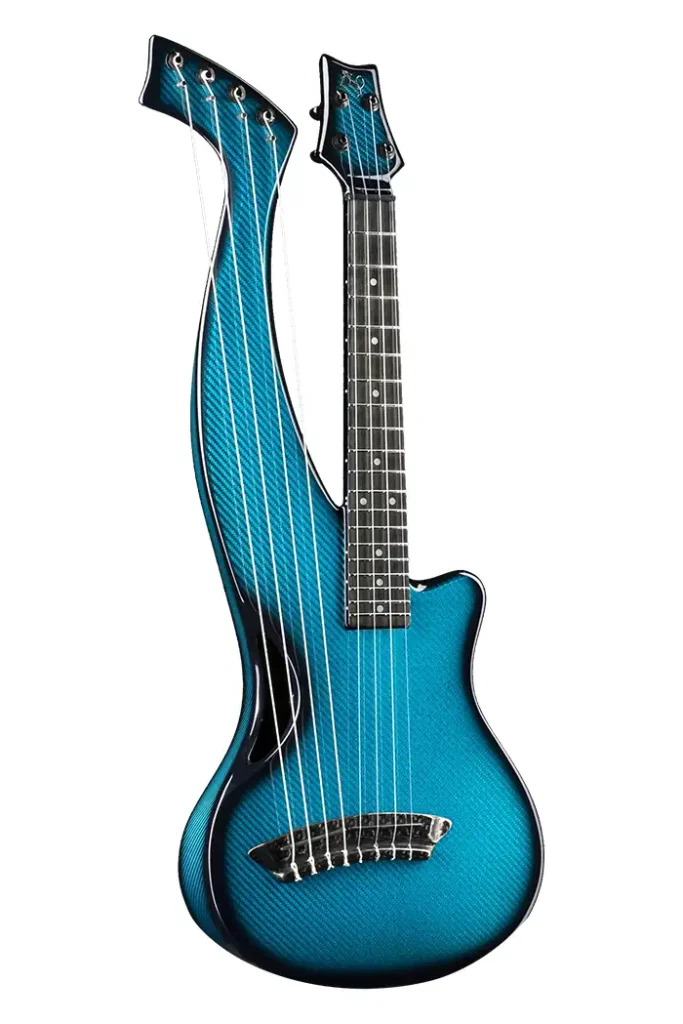 Teal Carbon Emerald guitars Synergy Uke