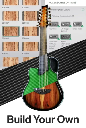 emerald guitars amicus lefty 12 string guitar