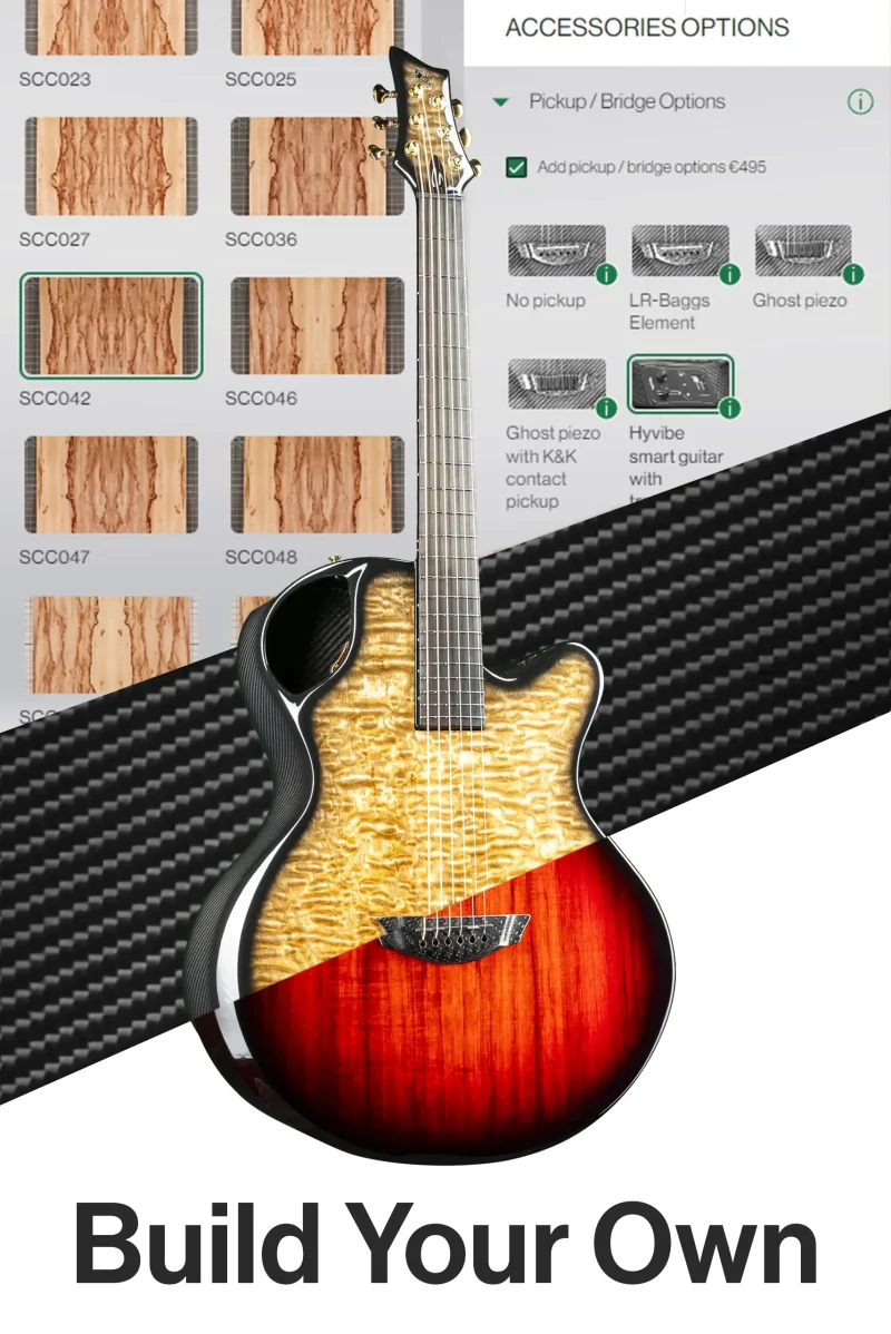 emerald guitars X30 carbon fiber jumbo guitar