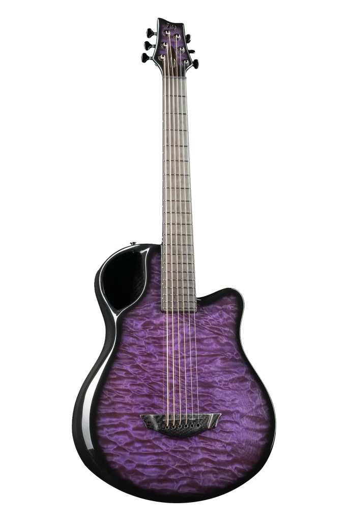 X7 Purple Quilted Maple Emerald Guitars