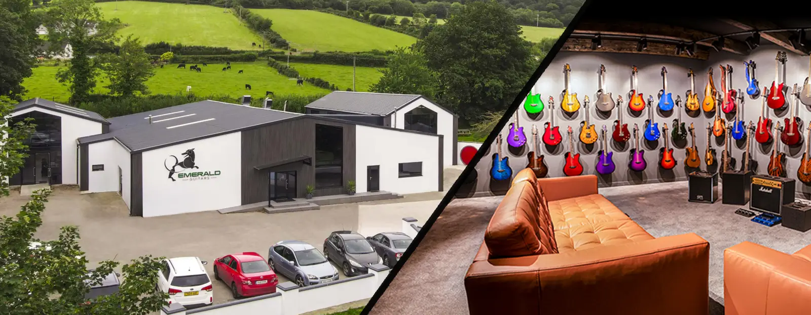 emerald guitar factory inside outside players suite tour visit donegal