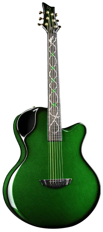 X30 emerald rufus celtic hood inlay fretss