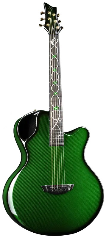 x30 carbon fiber Irish Hound Celtic design rufus guitar inlay