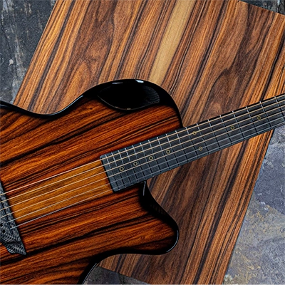 Carbon fiber guitar veneer pau ferro
