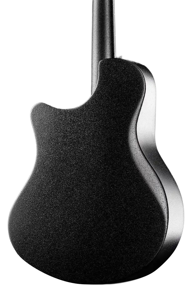 X7 black opus carbon fiber back texture satin finish emerald guitars