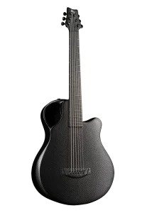 Emerald guitars X7 black opus travel studio guitar