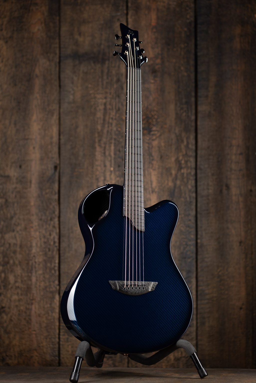 Custom carbon fiber guitar.