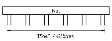 amicus 12 string carbon fiber nut spacing