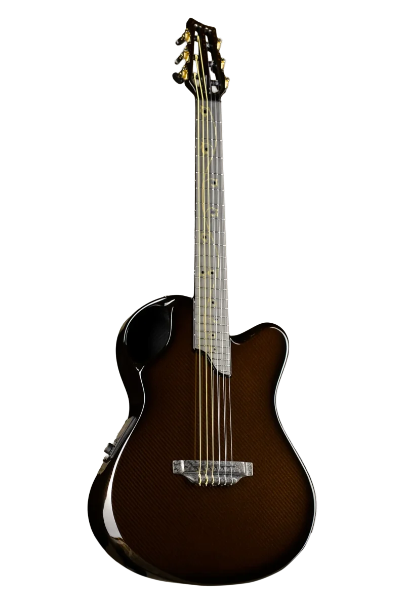 X20 Nylon carbon fiber 6 string amber guitar
