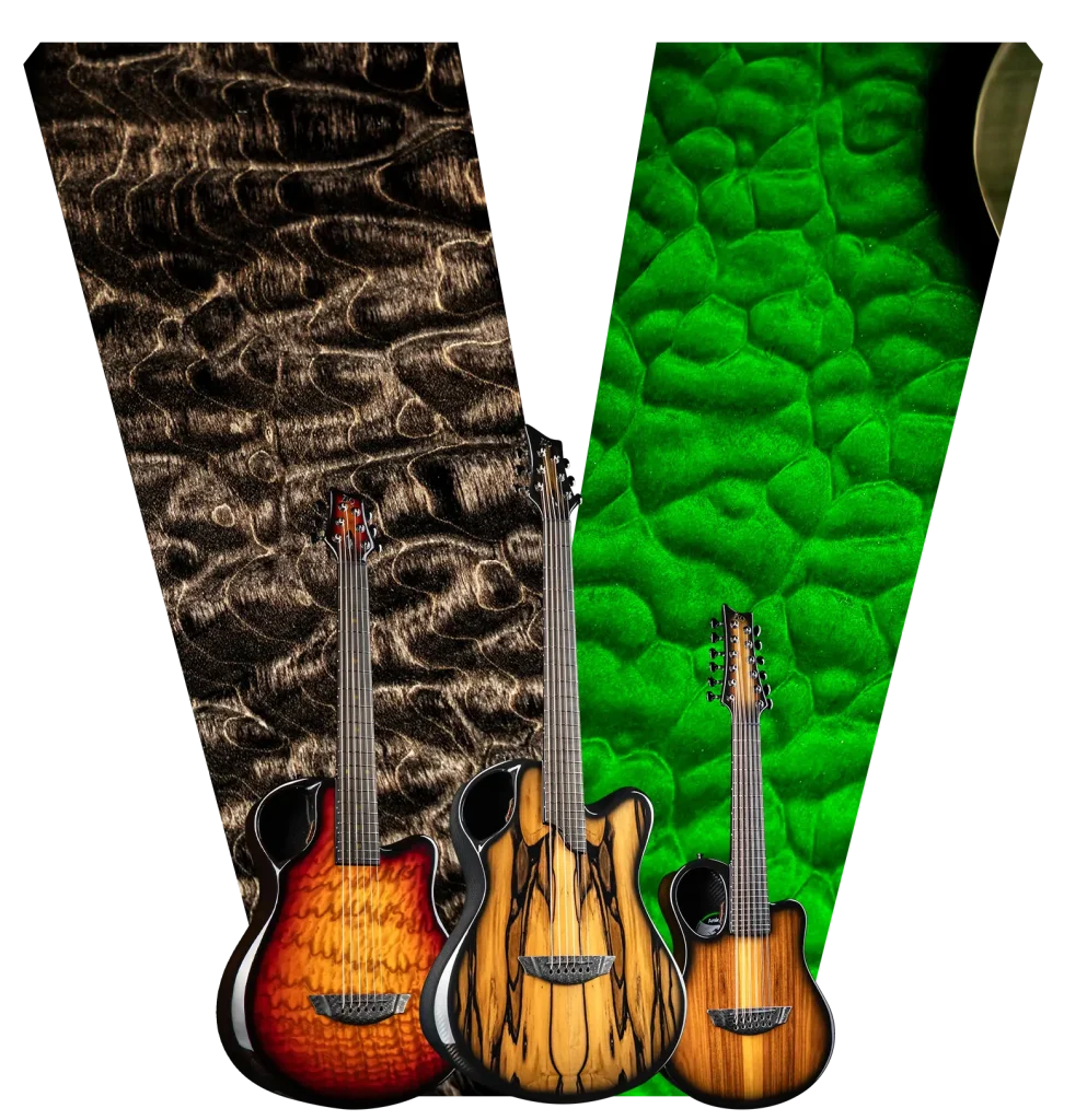 Why Emerald guitar cabon fiber, with a wide range of custom veneers