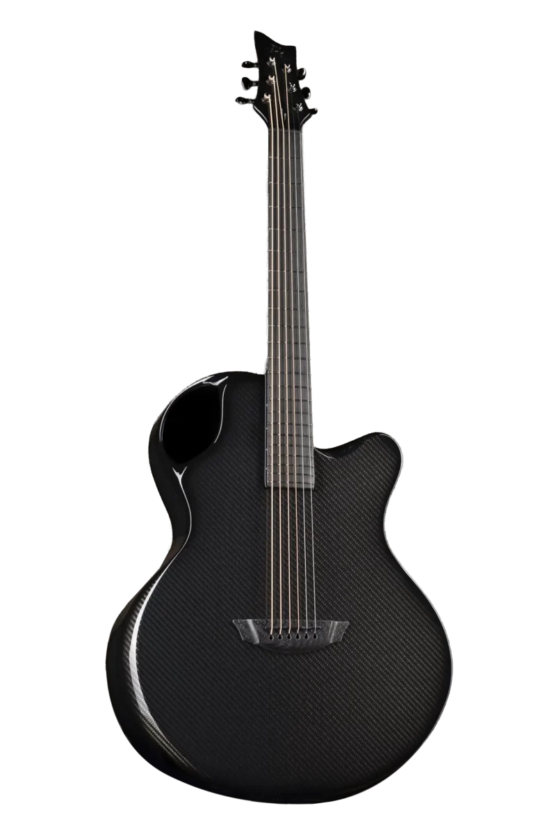 Black jumbo X30 Carbon fiber 6 string guitar