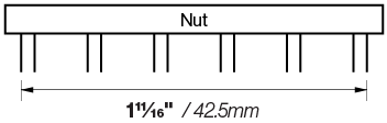 x20 12 string nut spacing