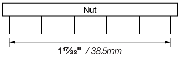 x20 nut spacing