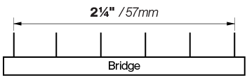 x20 nylon bridge spacing