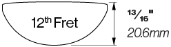 x20 short scale 12 fret