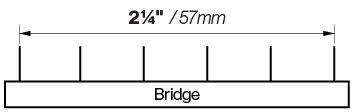x20 short scale bridge spacing