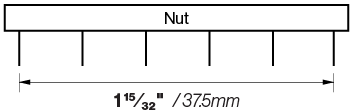 X20 SS Nut String Spacing