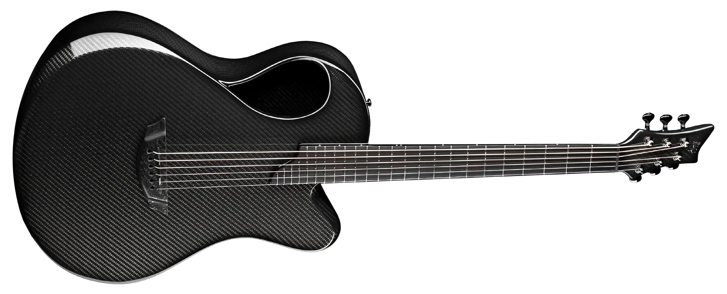 x20 third generation black carbon fiber Emerald guitars