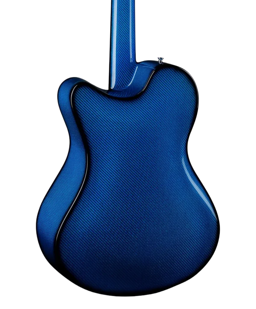 x20 12-string carbon fiber guitar view from the back