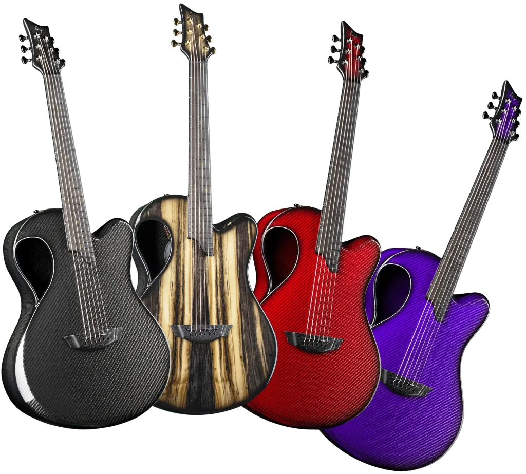 Carbon fiber short scale dreadnought emerald guitars