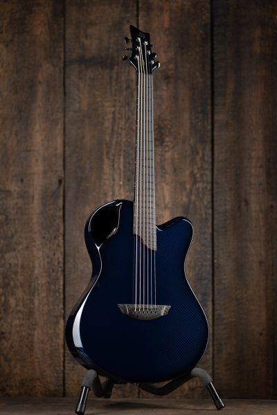 Custom carbon fiber guitar.