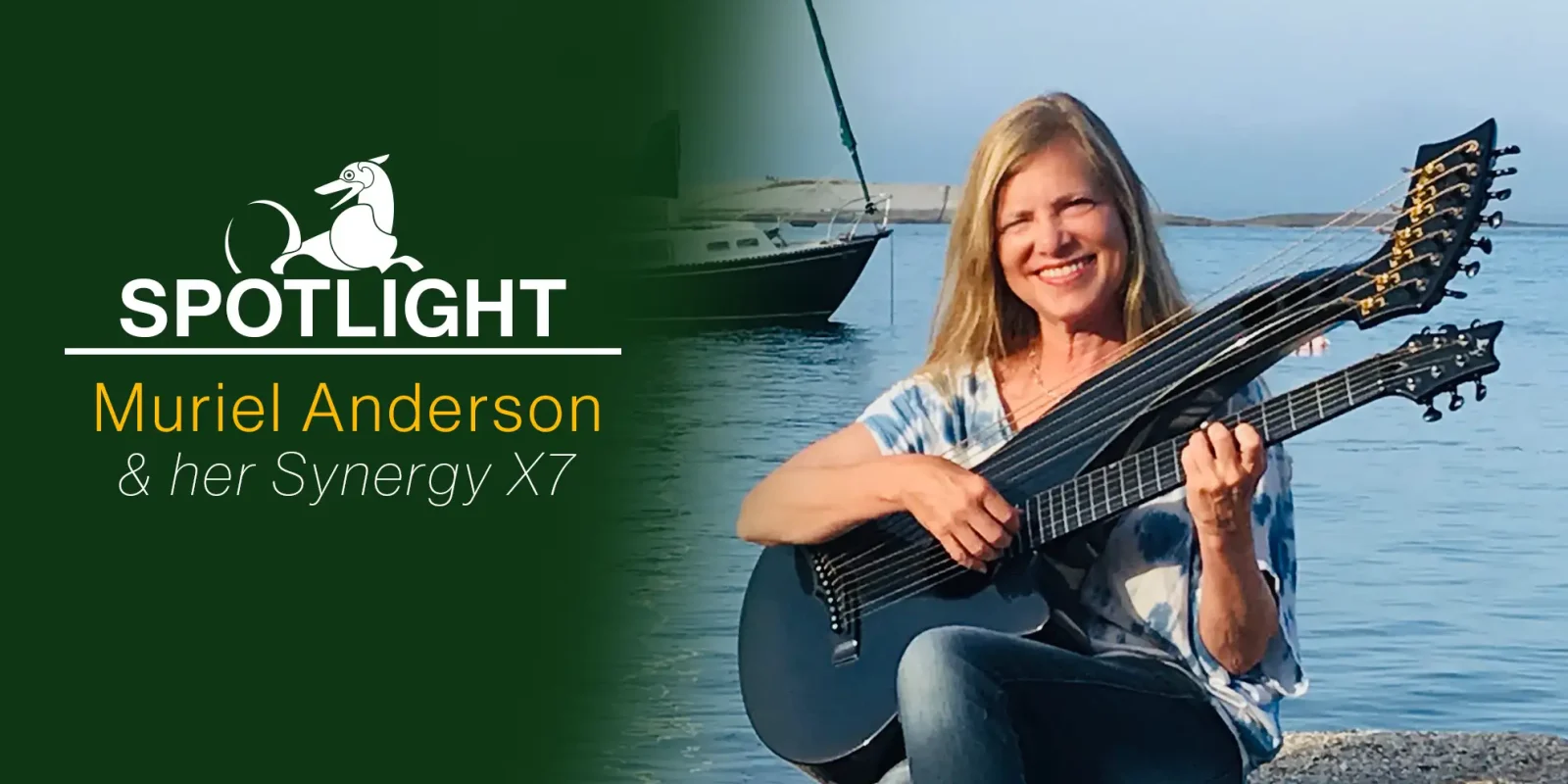 Muriel Anderson and her Emerald synergy X7